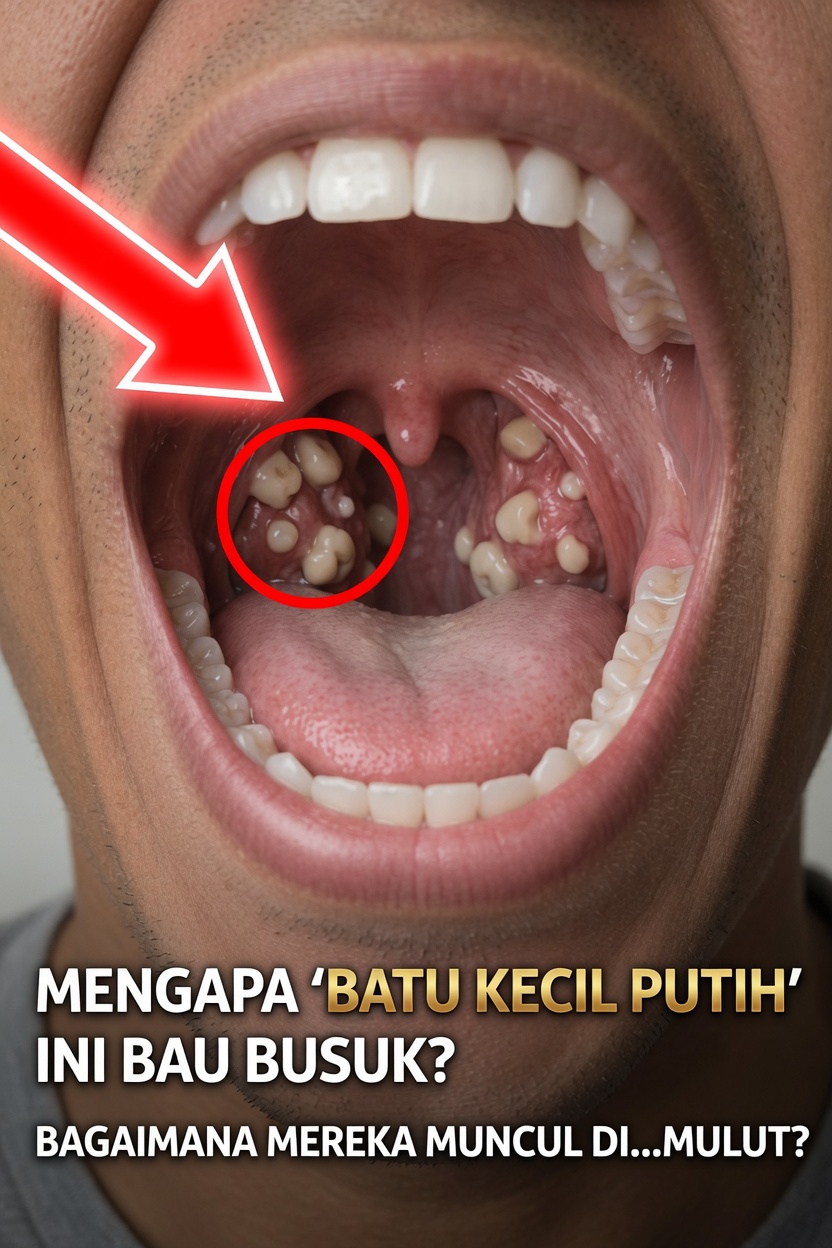 Mengapa Batu Putih Kecil di Mulut Anda Berbau Sangat Tidak Sedap dan Bagaimana Batu Itu Terbentuk?