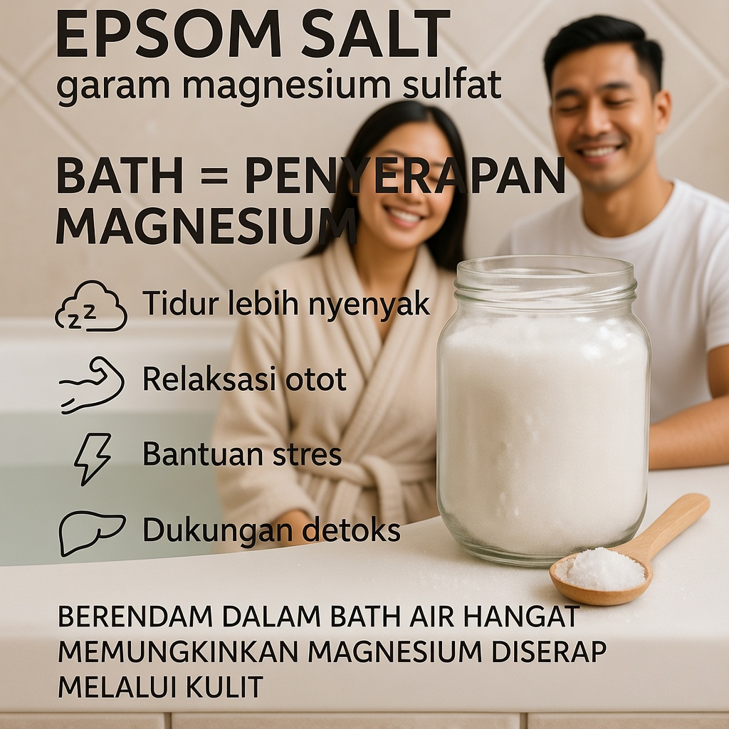 Rutinitas Garam Epsom Kaya Magnesium: Mungkinkah Kebiasaan Sederhana di Pagi Hari Ini Mendukung Kesehatan Harian Anda?