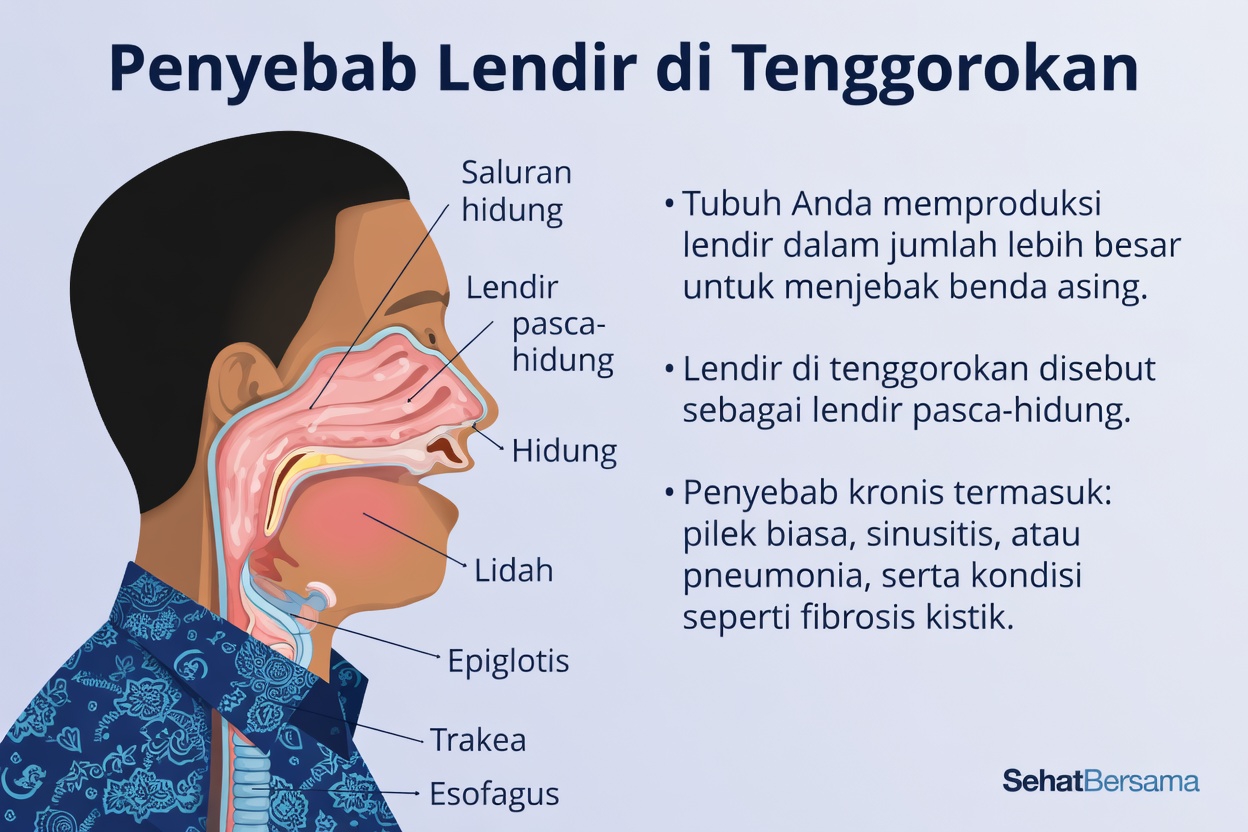 Mengapa Lendir dan Dahak Sangat Mudah Menumpuk