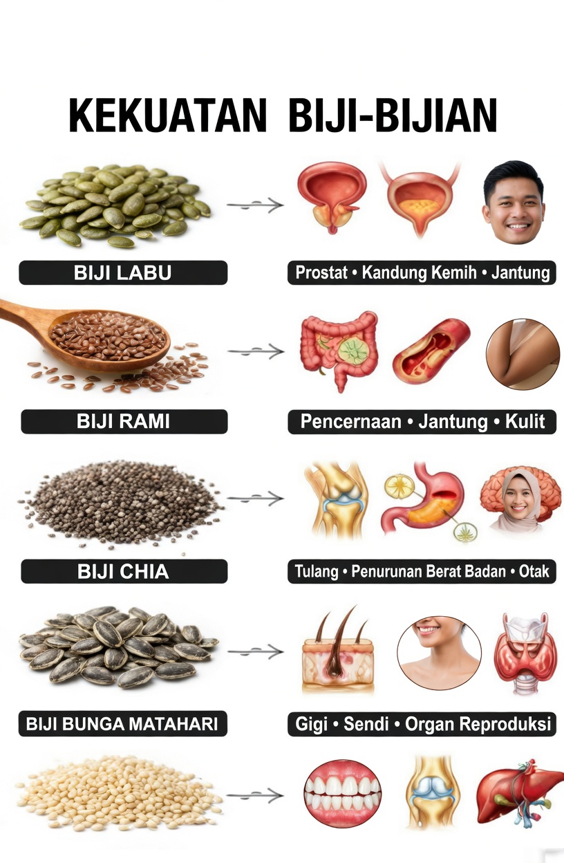 Temukan 6 Biji-Bijian Kaya Nutrisi yang Dapat dengan Mudah Ditambahkan oleh Lansia ke Rutinitas Harian Mereka untuk Kesehatan yang Lebih Baik