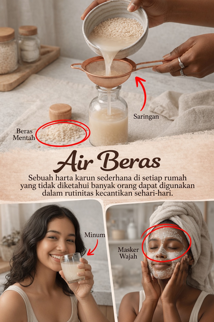 Temukan Cara Mudah Menambahkan Air Beras ke Rutinitas Perawatan Kulit Harian Anda