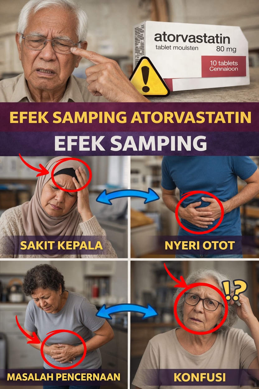 Efek Samping Atorvastatin: Apa yang Perlu Anda Ketahui tentang Reaksi Umum dan Cara Mengatasinya
