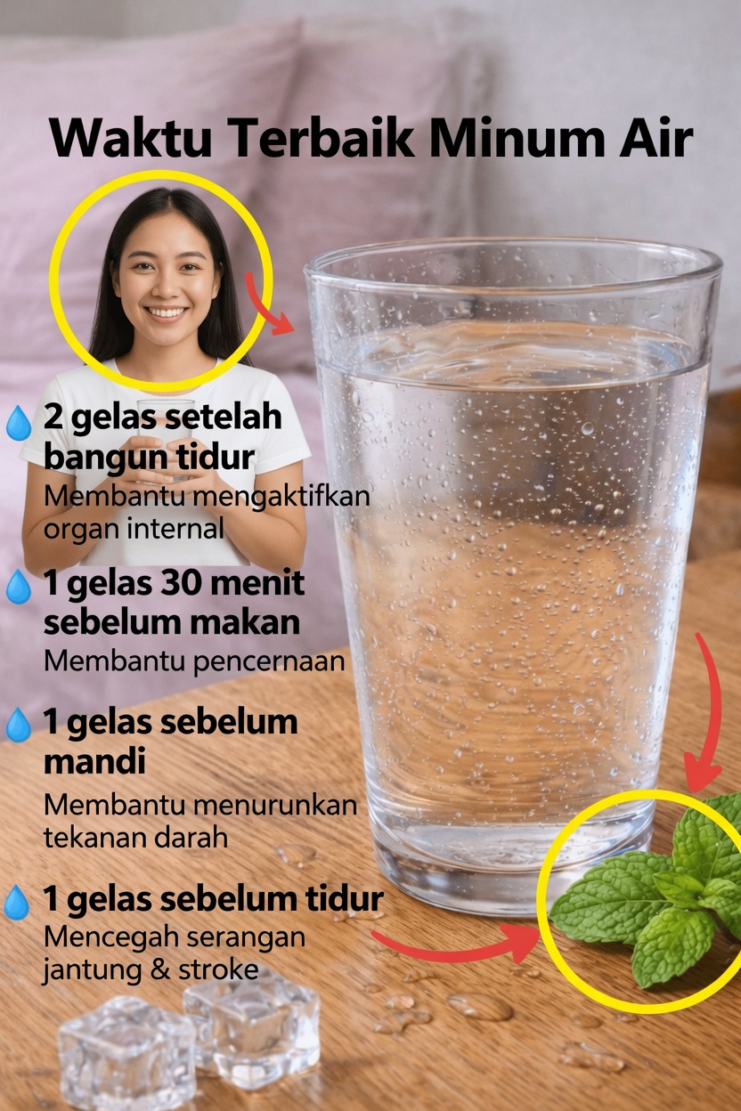 Waktu Terbaik untuk Minum Air demi Hidrasi Harian dan Kesehatan yang Lebih Baik