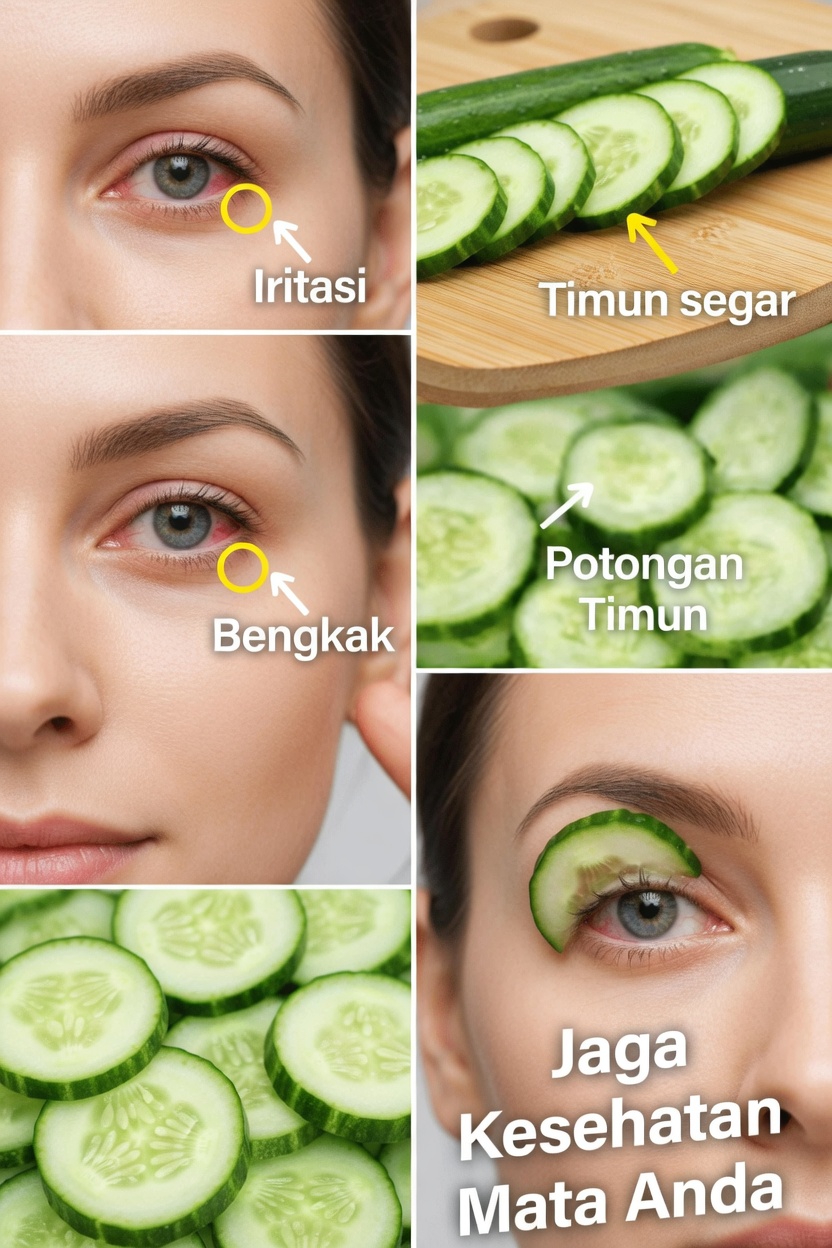 Irisan Mentimun di Mata: Kebiasaan Harian Sederhana untuk Menyegarkan Mata Lelah dan Mendukung Kenyamanan Sehari-hari
