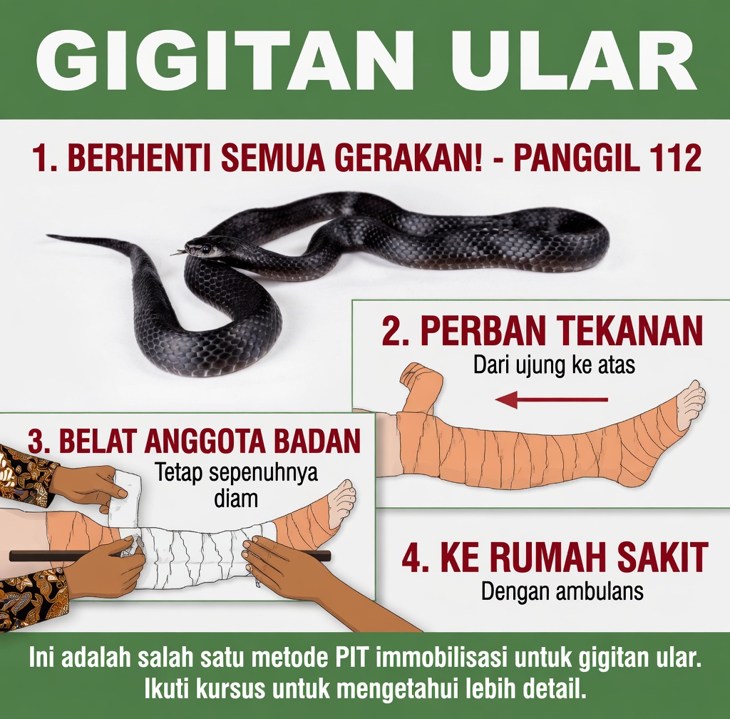 Cara Membedakan Gigitan Ular Berbisa dan Tidak Berbisa: Tanda-Tanda Penting dan Langkah Pertolongan Pertama