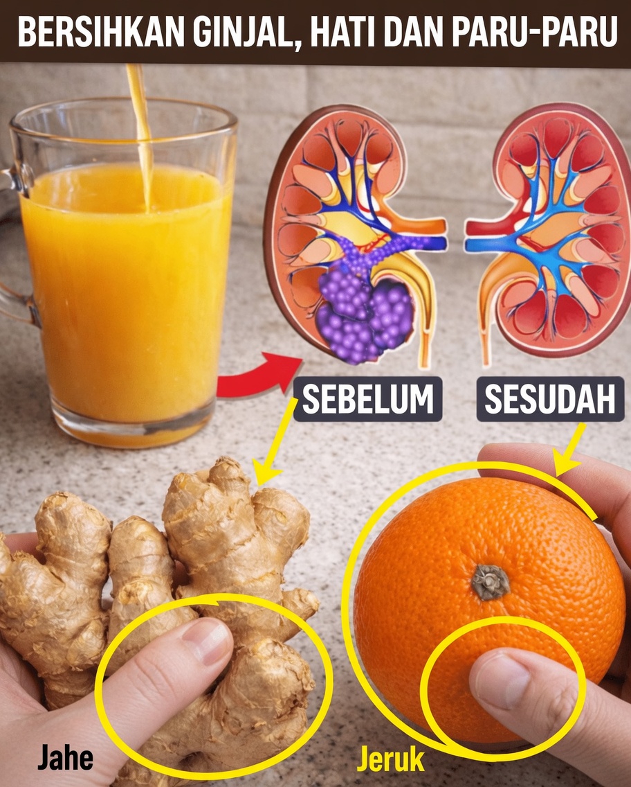 Resep Minuman Jahe dan Jeruk Sehari-hari yang Sederhana untuk Mendukung Kesehatan Ginjal, Hati, dan Paru-paru Anda Secara Alami