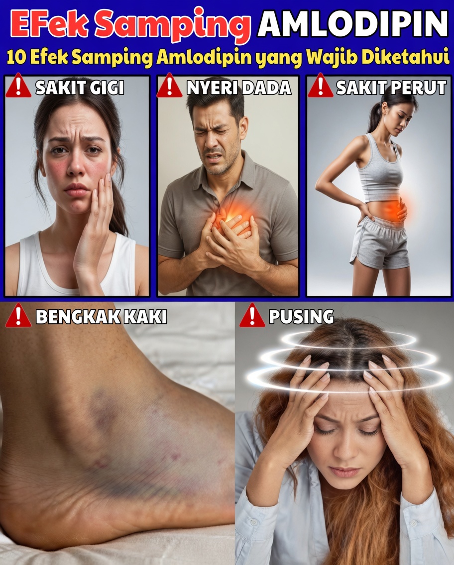 Temukan 12 Efek Samping Umum Amlodipine yang Perlu Anda Ketahui dan Cara Mengenalinya