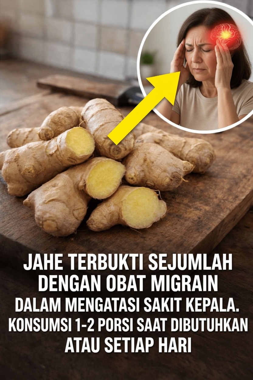 Bisakah Jahe Menjadi Sekutu Sederhana di Dapur untuk Mengatasi Ketidaknyamanan Akibat Sakit Kepala? Menelusuri Bukti-Buktinya