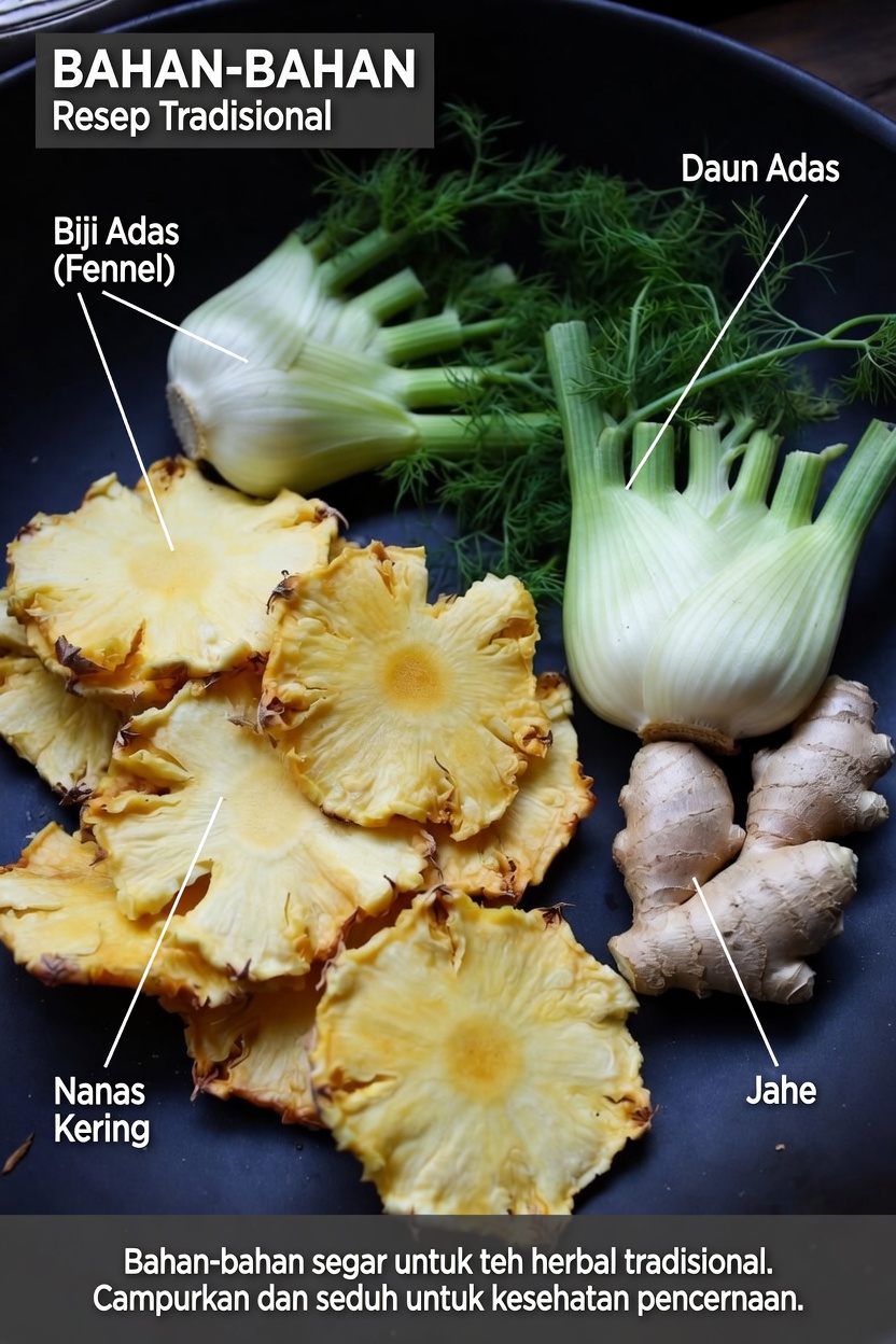 Temukan Resep Minuman Malam Sederhana dengan Nanas, Jahe, dan Adas untuk Mendukung Kesehatan Ginjal