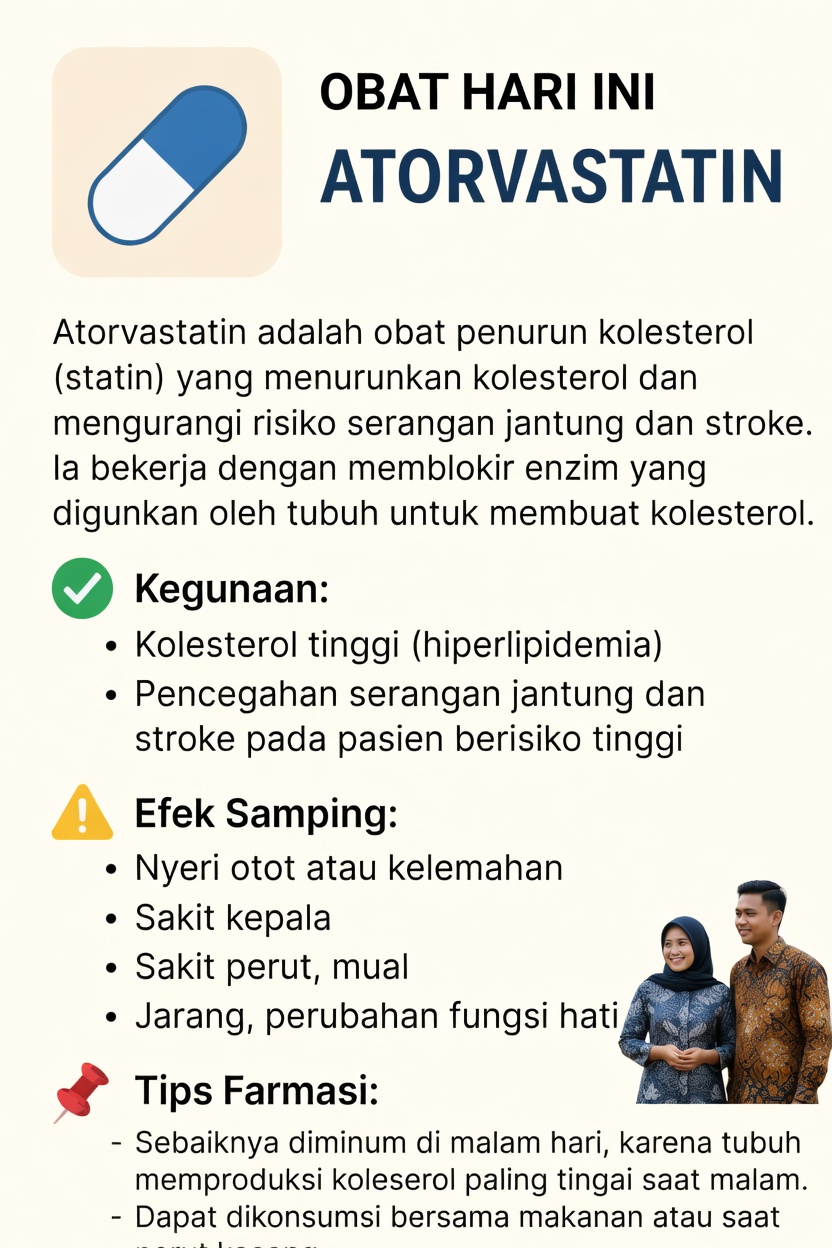 Memahami Efek Samping Atorvastatin: Apa yang Perlu Anda Ketahui untuk Pengelolaan Kesehatan Jantung yang Lebih Baik