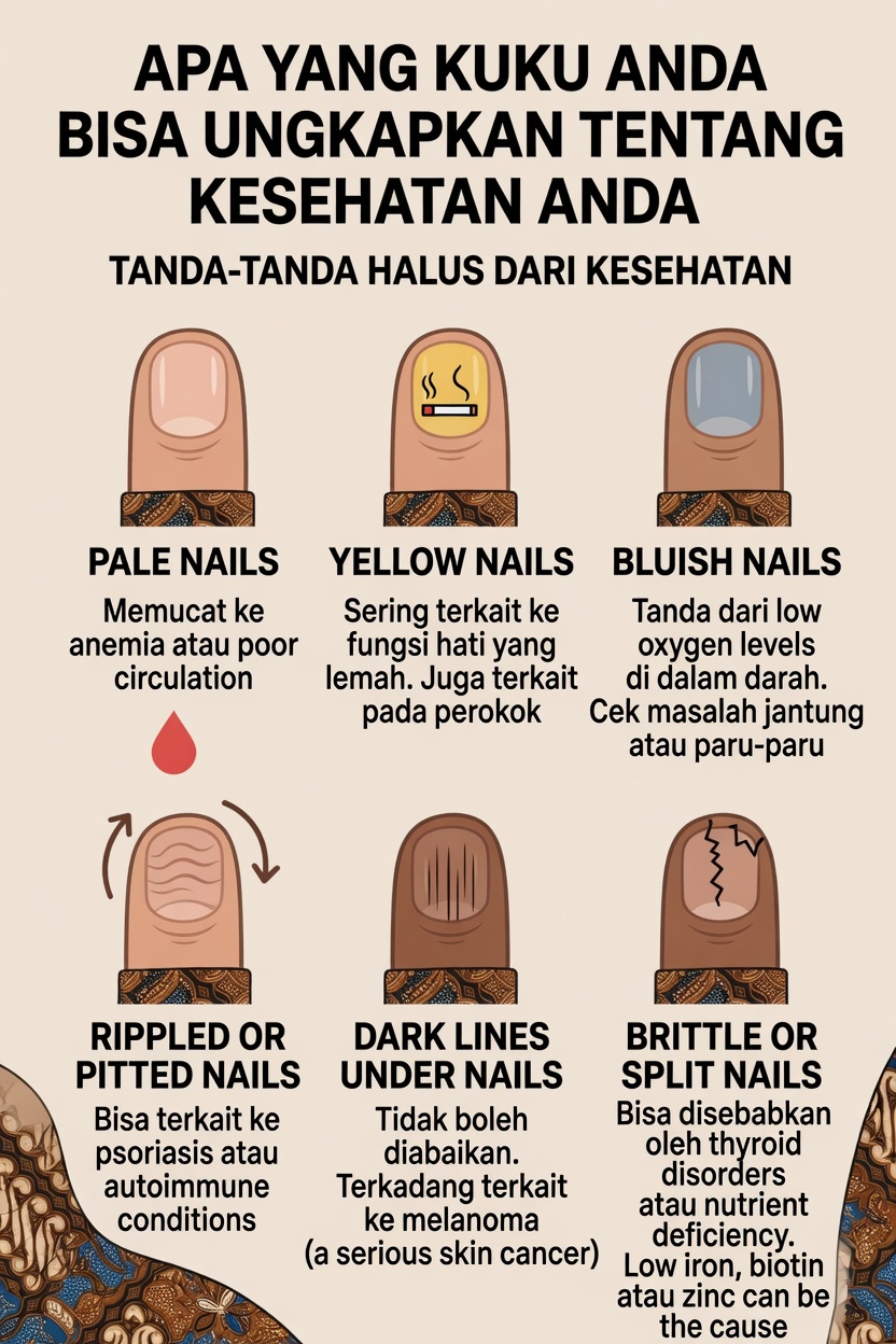 Apa yang Mungkin Dikatakan Garis-Garis di Kuku Anda tentang Kesehatan Anda