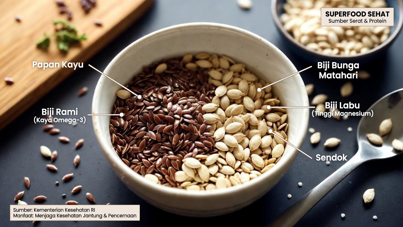 6 Biji Kaya Nutrisi yang Mungkin Ingin Anda Tambahkan ke Pola Makan Harian untuk Kesehatan yang Lebih Baik