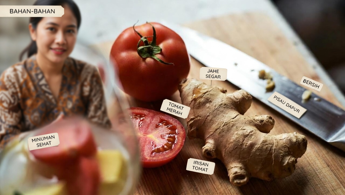 Temukan Bagaimana Minuman Segar Jahe dan Tomat Sederhana Dapat Mendukung Tingkat Energi Alami Anda