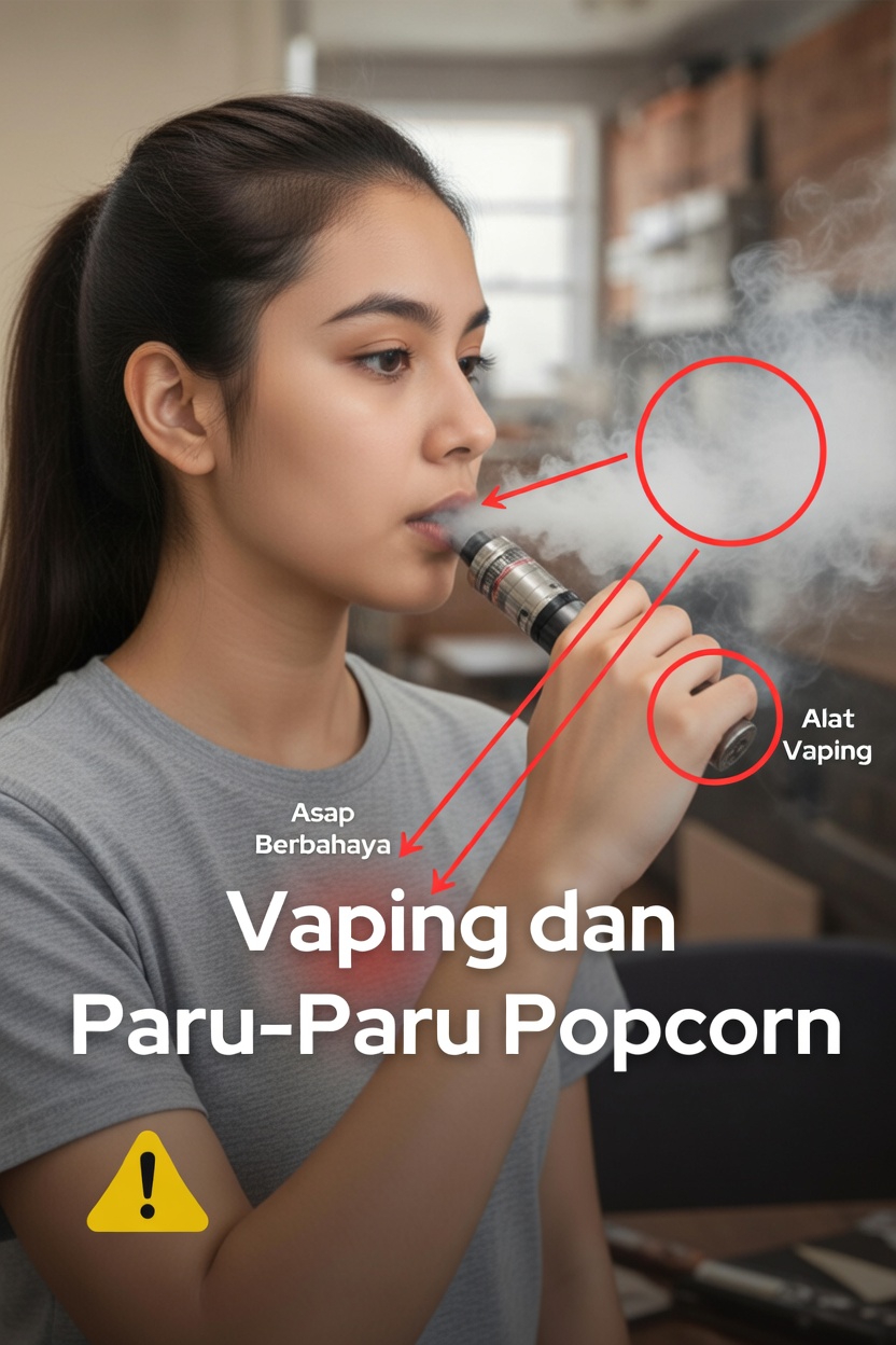 Vaping dan Paru-paru Popcorn: Risiko Tersembunyi yang Masih Diabaikan Banyak Orang Dewasa