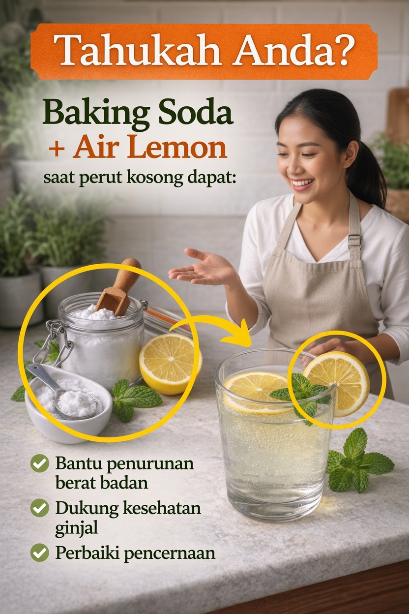 Baking Soda dan Air Lemon di Pagi Hari: Kebiasaan Bermanfaat atau Risiko Tersembunyi?