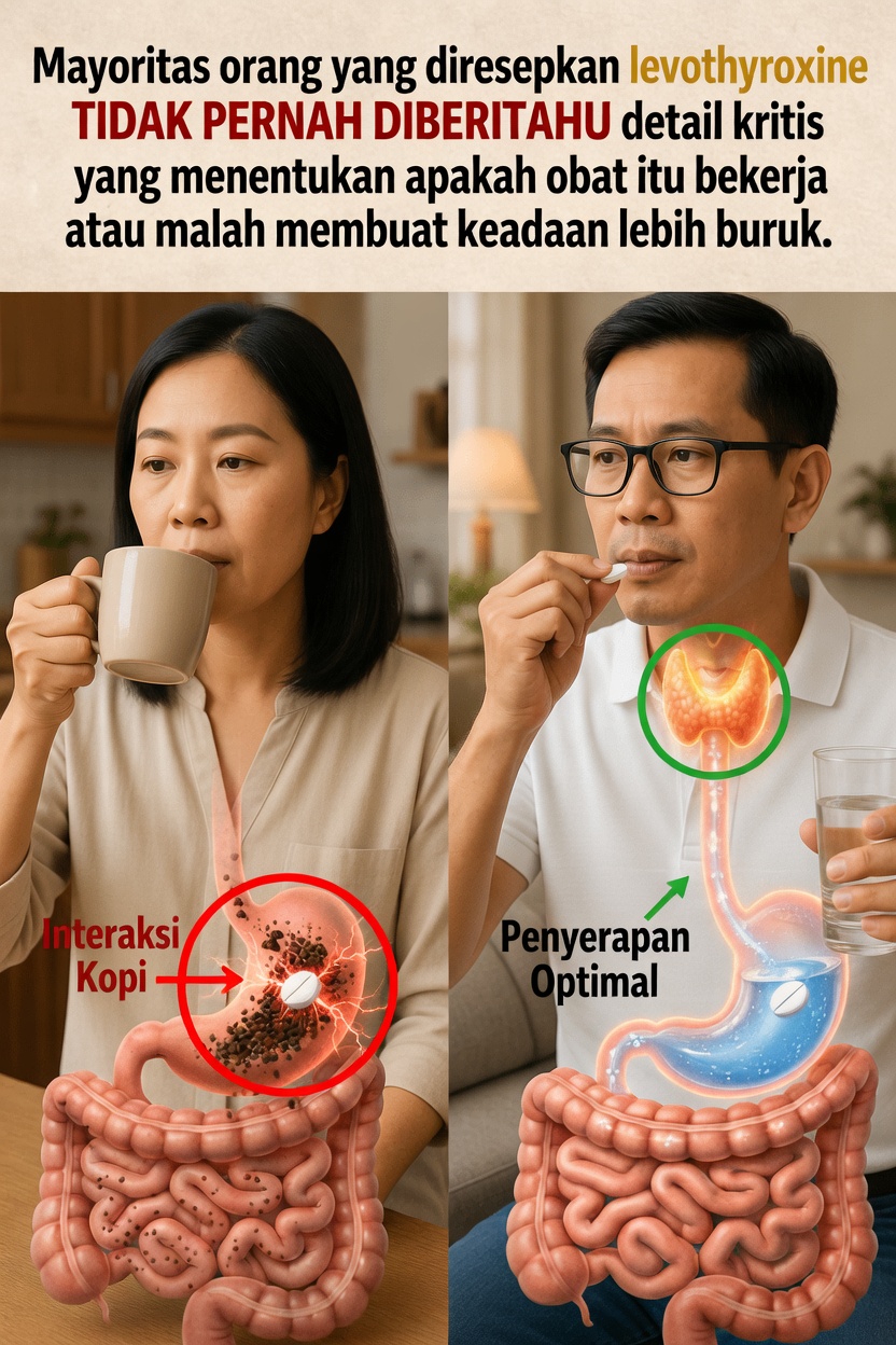 Apakah Anda Mengonsumsi Levothyroxine dengan Cara yang Salah Setiap Pagi? Kebiasaan yang Sering Diabaikan Banyak Pasien