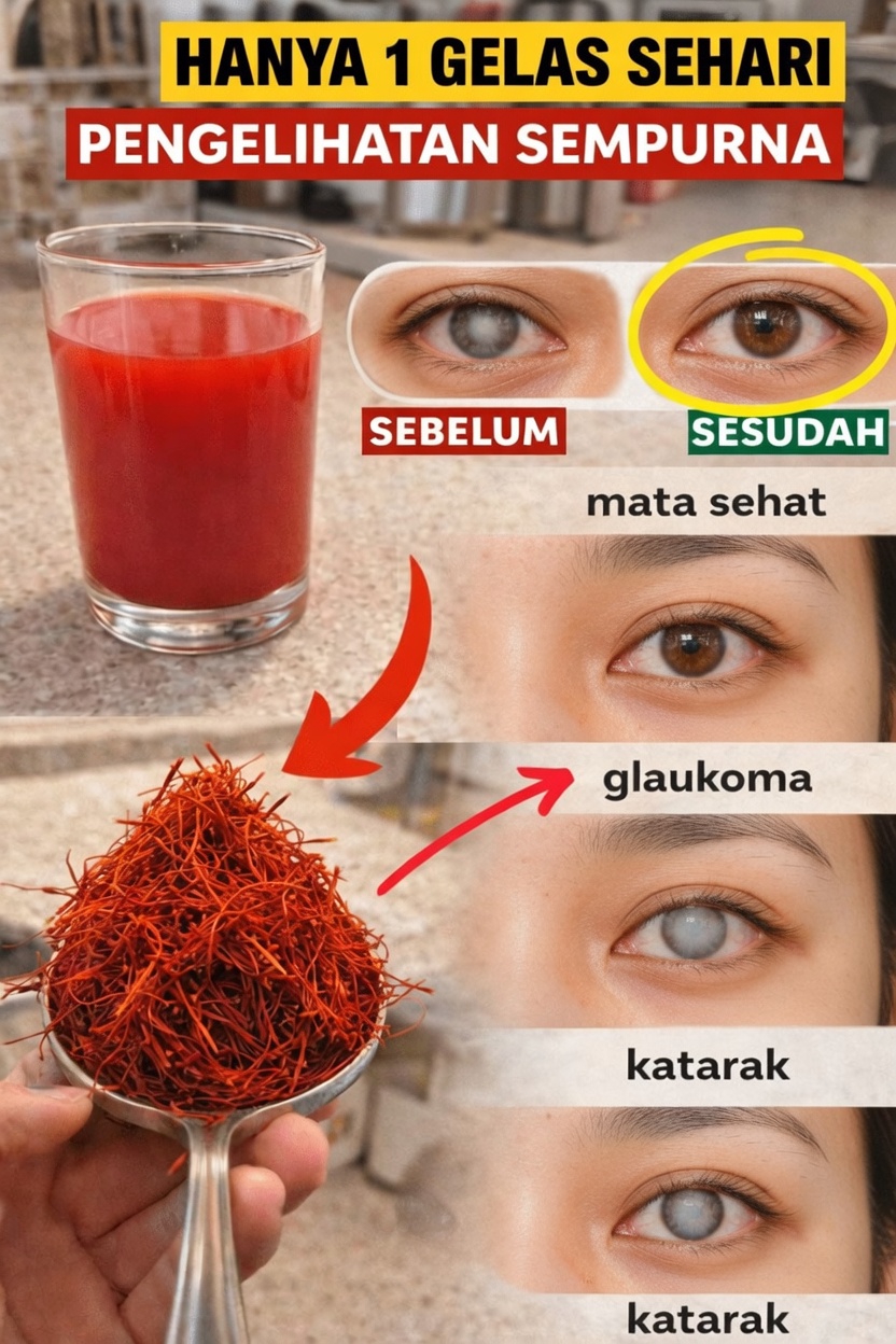Bisakah Satu Gelas Infus Saffron Setiap Hari Mendukung Kenyamanan Mata dan Kesehatan Penglihatan Seiring Bertambahnya Usia