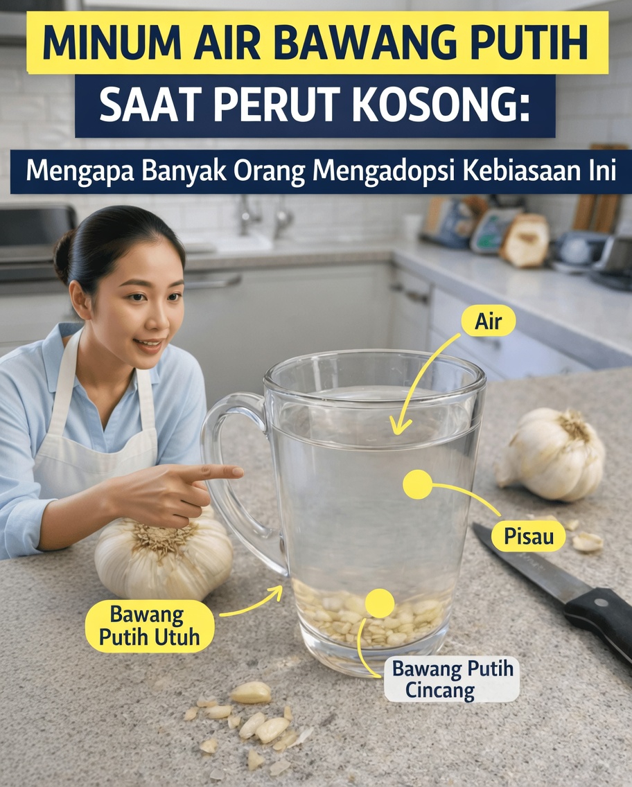 Mengapa Begitu Banyak Orang Minum Air Bawang Putih Saat Perut Kosong Setiap Pagi