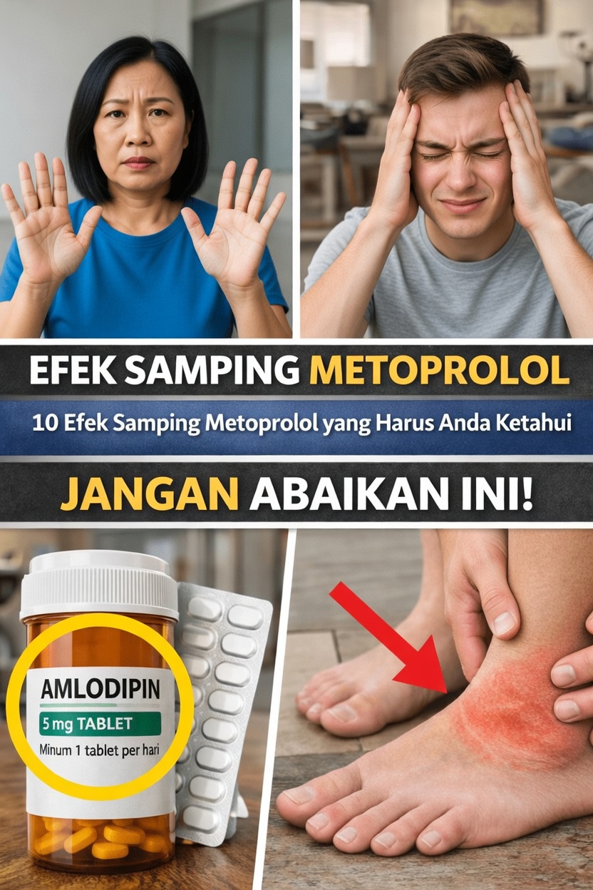 10 Efek Samping Penting Metoprolol yang Harus Anda Ketahui