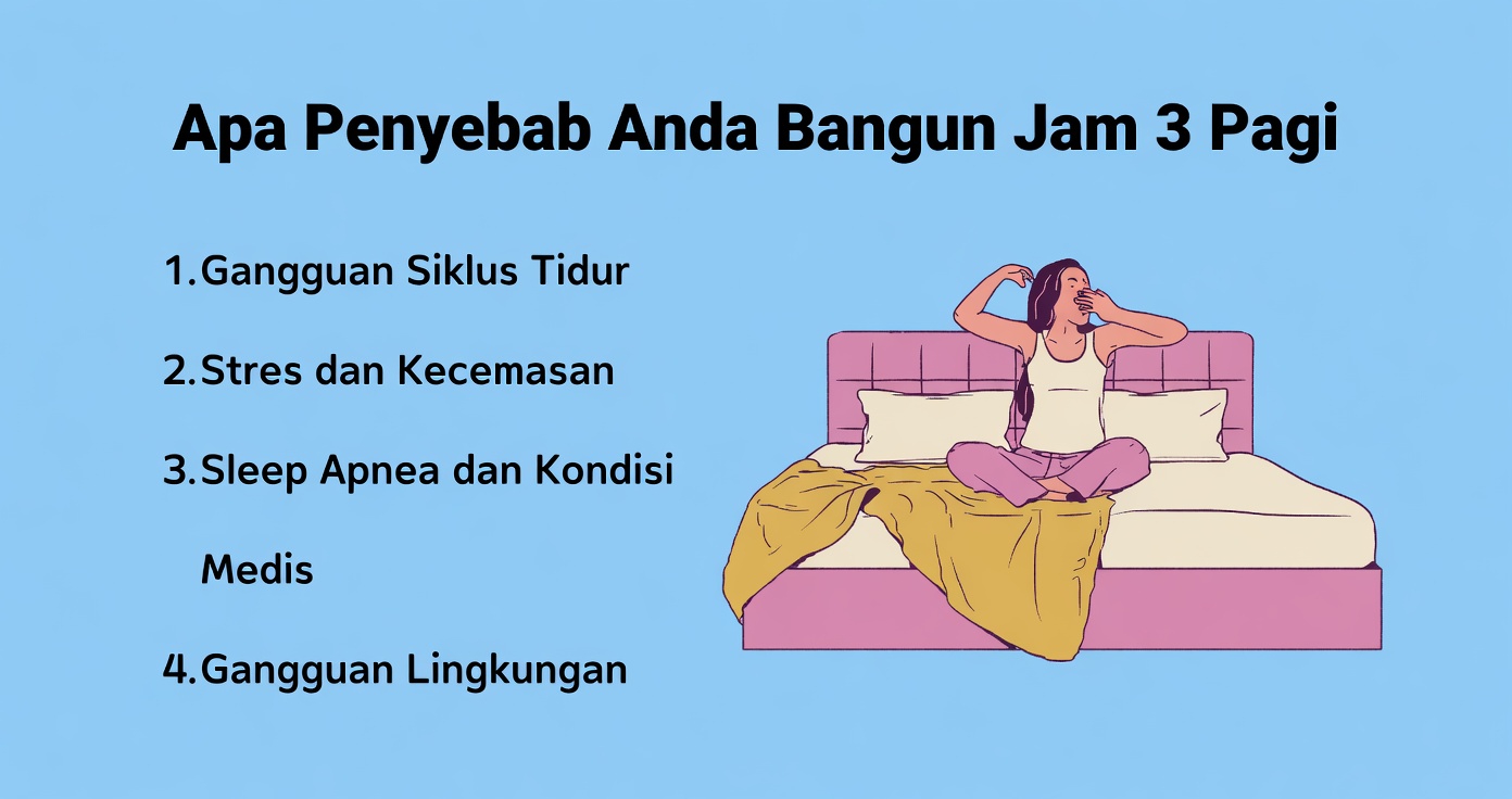 Mengapa Anda Sering Terbangun Antara Pukul 3 dan 4 Pagi? Memahami Alasan yang Umum dan Cara Sederhana untuk Tidur Lebih Nyenyak