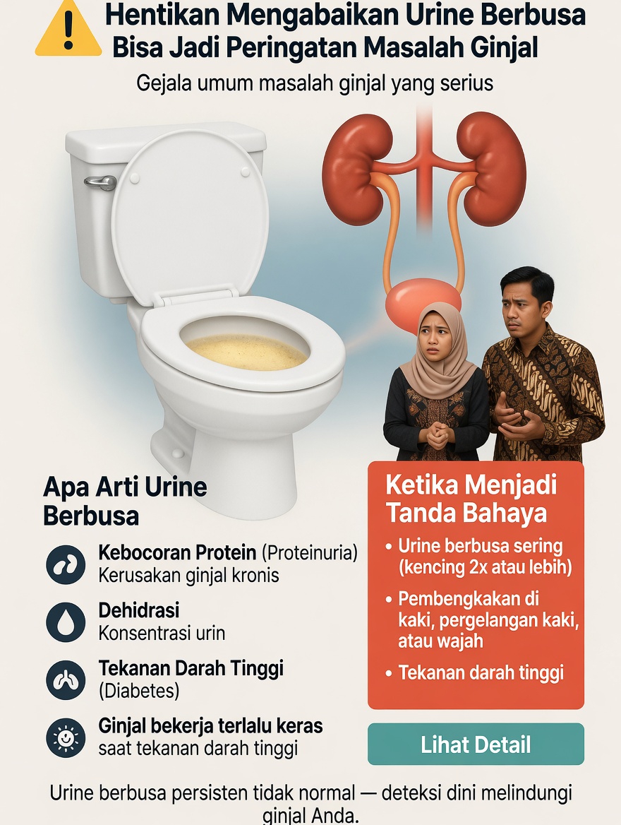 Mengapa Urine Anda Terlihat Berbusa? Memahami Sinyal Umum Kesehatan Ginjal Ini