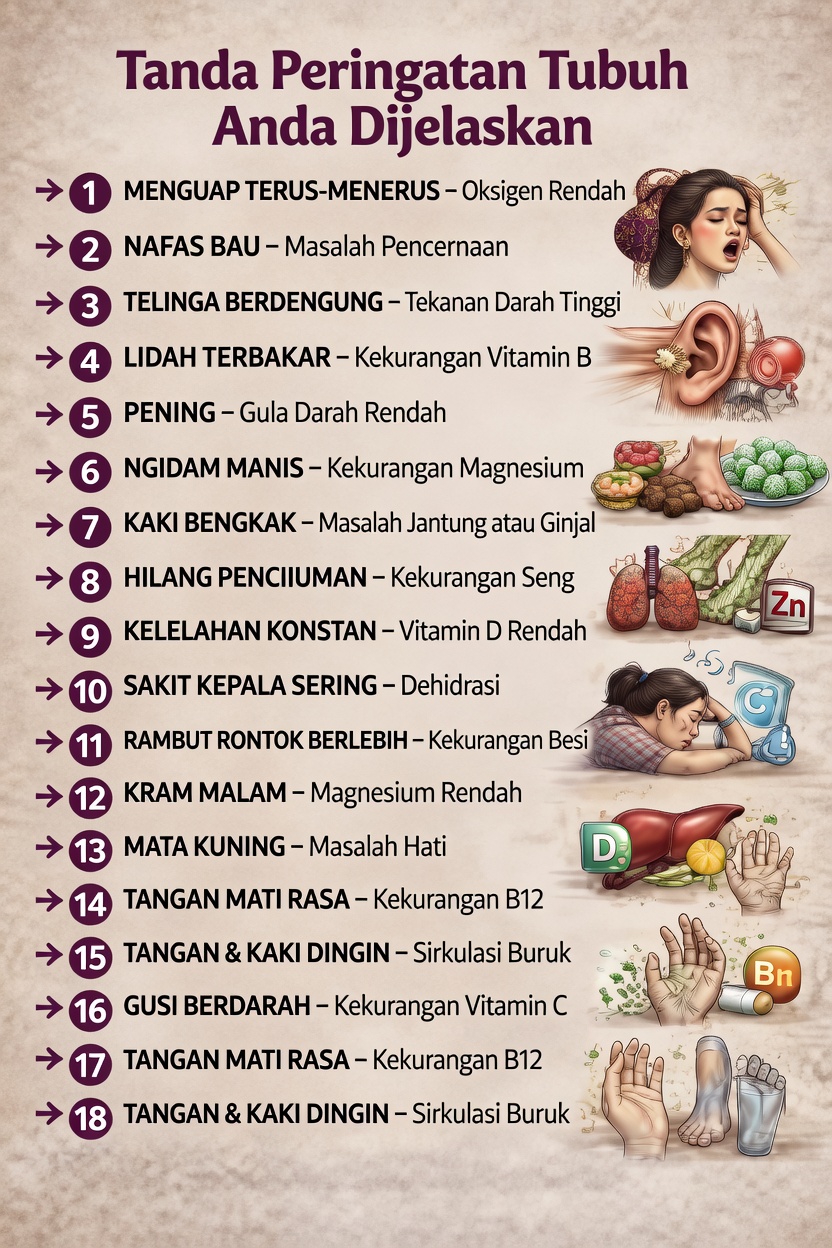 7 Sinyal Tubuh Mengejutkan yang Mungkin Menunjukkan Masalah Kesehatan Serius yang Tak Boleh Anda Abaikan