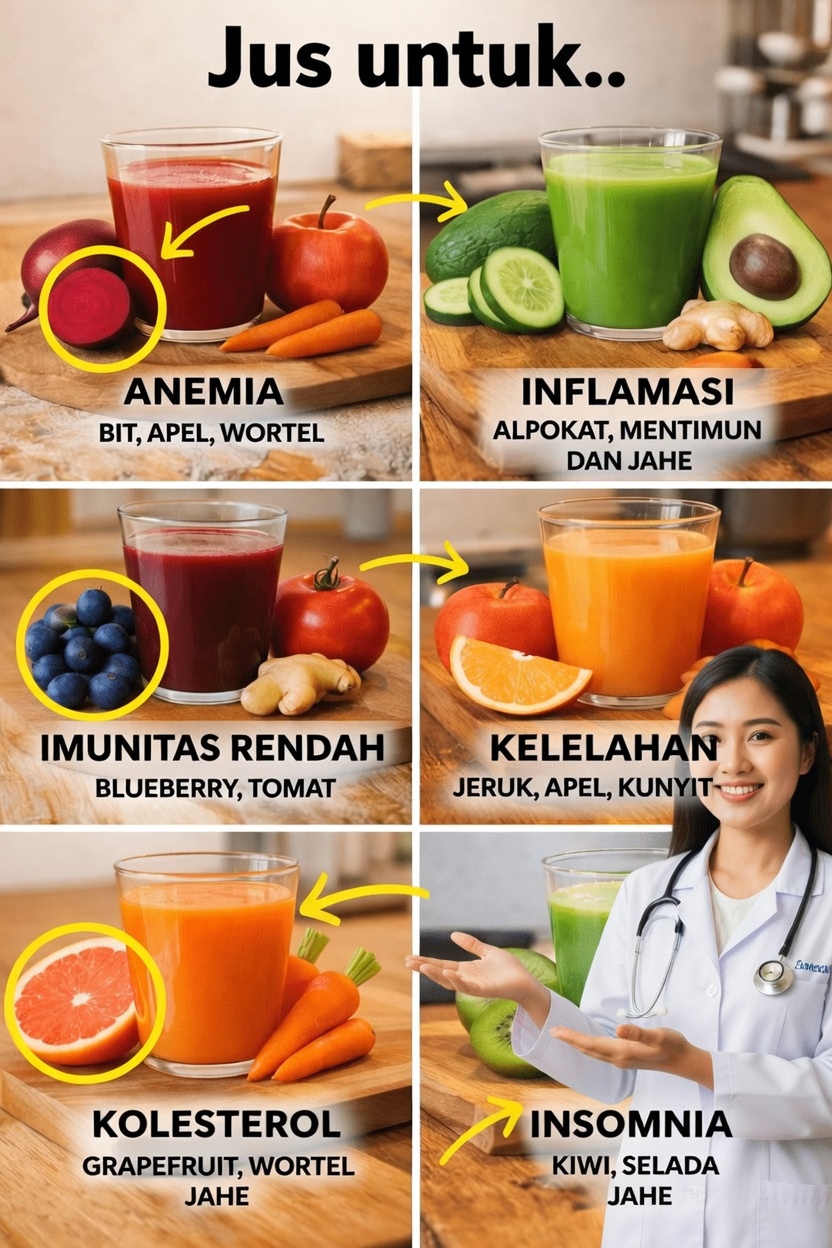 Temukan 6 Resep Jus Rumahan Lezat untuk Mendukung Energi, Imunitas, dan Tidur Nyenyak Secara Alami