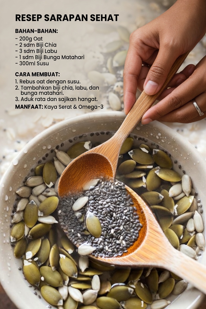 Bahkan di Atas 90? 3 Biji Apa yang Harus Anda Makan Setiap Pagi untuk Mendukung Kesehatan Mata dan Otak?