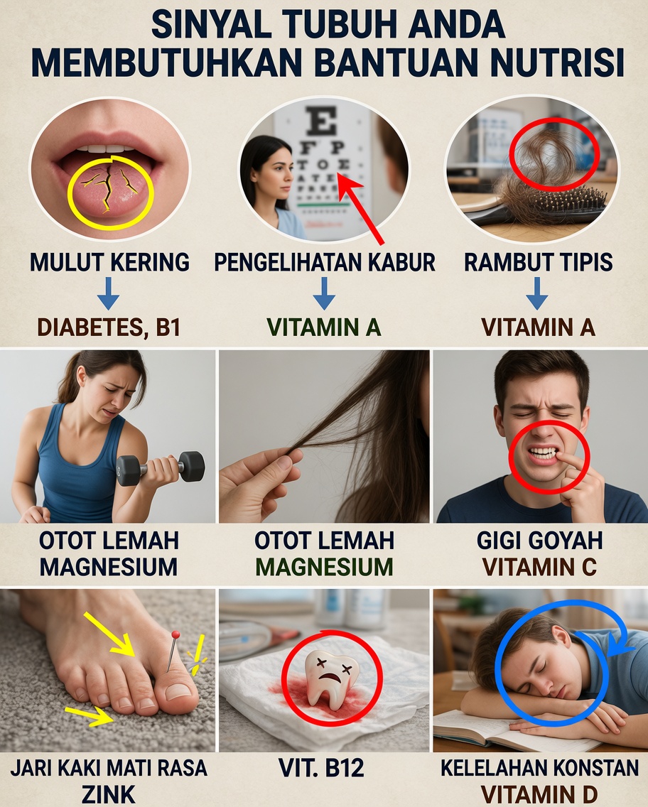 10 Tanda Mengejutkan Tubuh Anda Mungkin Membutuhkan Lebih Banyak Nutrisi Penting Setiap Hari