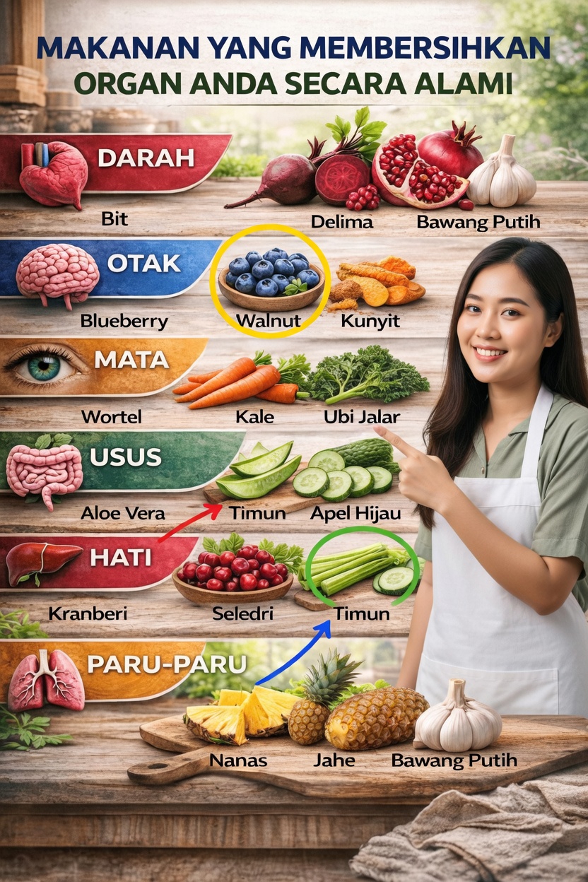 Temukan Makanan Sehari-hari yang Mendukung Proses Pembersihan Alami Tubuh Anda