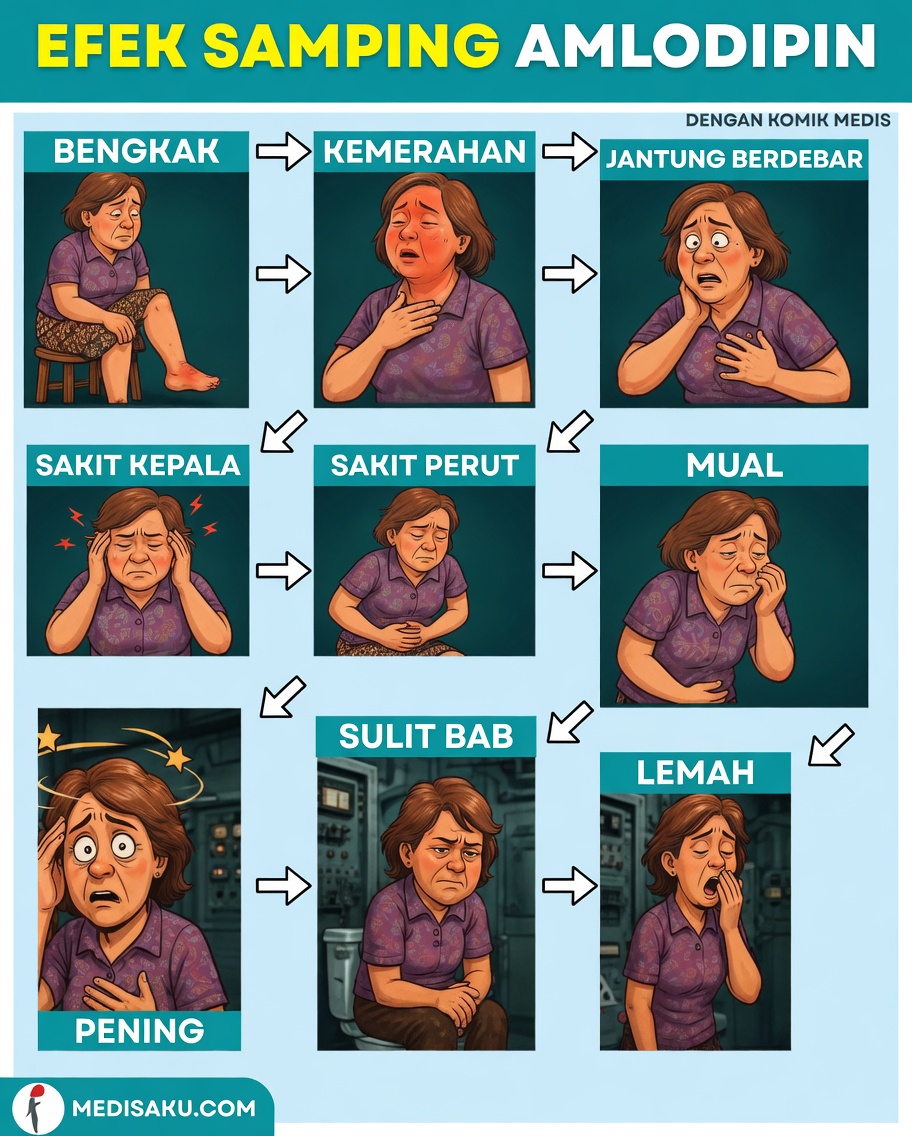 12 Efek Samping Umum Amlodipine yang Harus Anda Waspadai (Dan Cara Mengatasinya)
