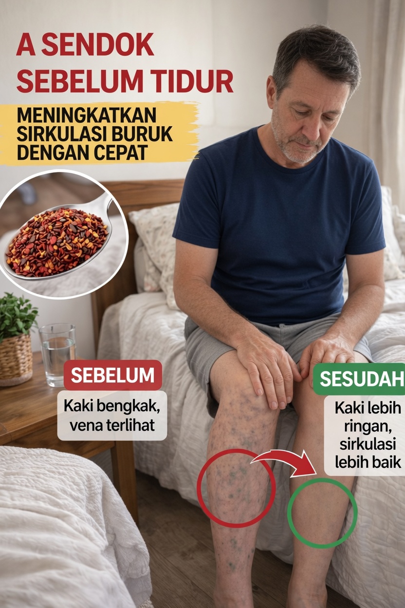 Mengapa Banyak Orang Dewasa yang Lebih Tua Menambahkan Sesendok Cabai Cayenne Sebelum Tidur untuk Mendukung Sirkulasi Kaki