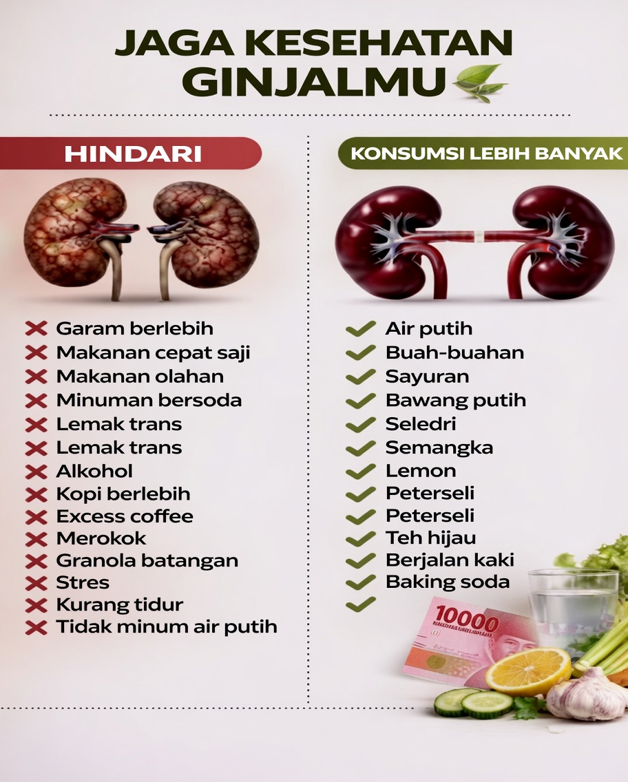 Cara Alami Mendukung Kesehatan Ginjal Melalui Kebiasaan dan Pilihan Sehari-hari