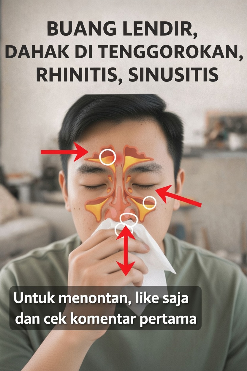 Cara Membersihkan Lendir dan Dahak di Tenggorokan dan Hidung dengan Kebiasaan Sederhana Sehari-hari
