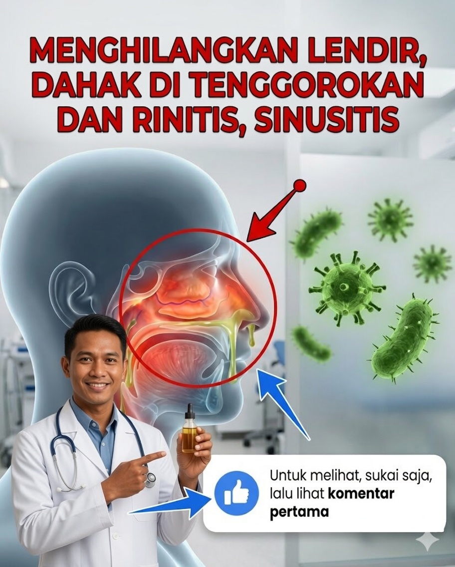 🌿 Hilangkan lendir dan dahak di tenggorokan dengan obat alami yang ampuh ini