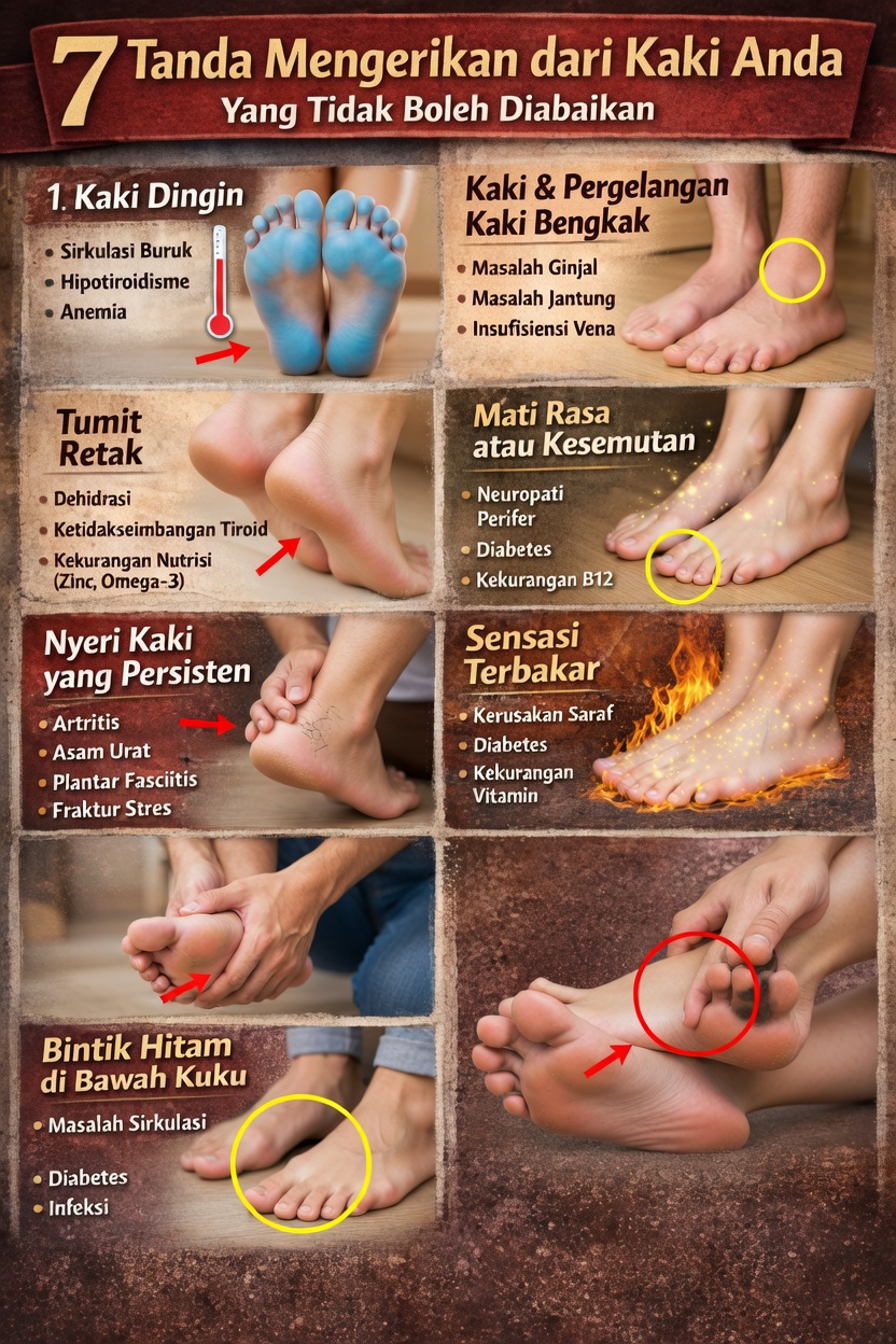 7 Perubahan pada Kaki yang Mungkin Menandakan Sesuatu yang Lebih Dalam tentang Kesehatan Anda