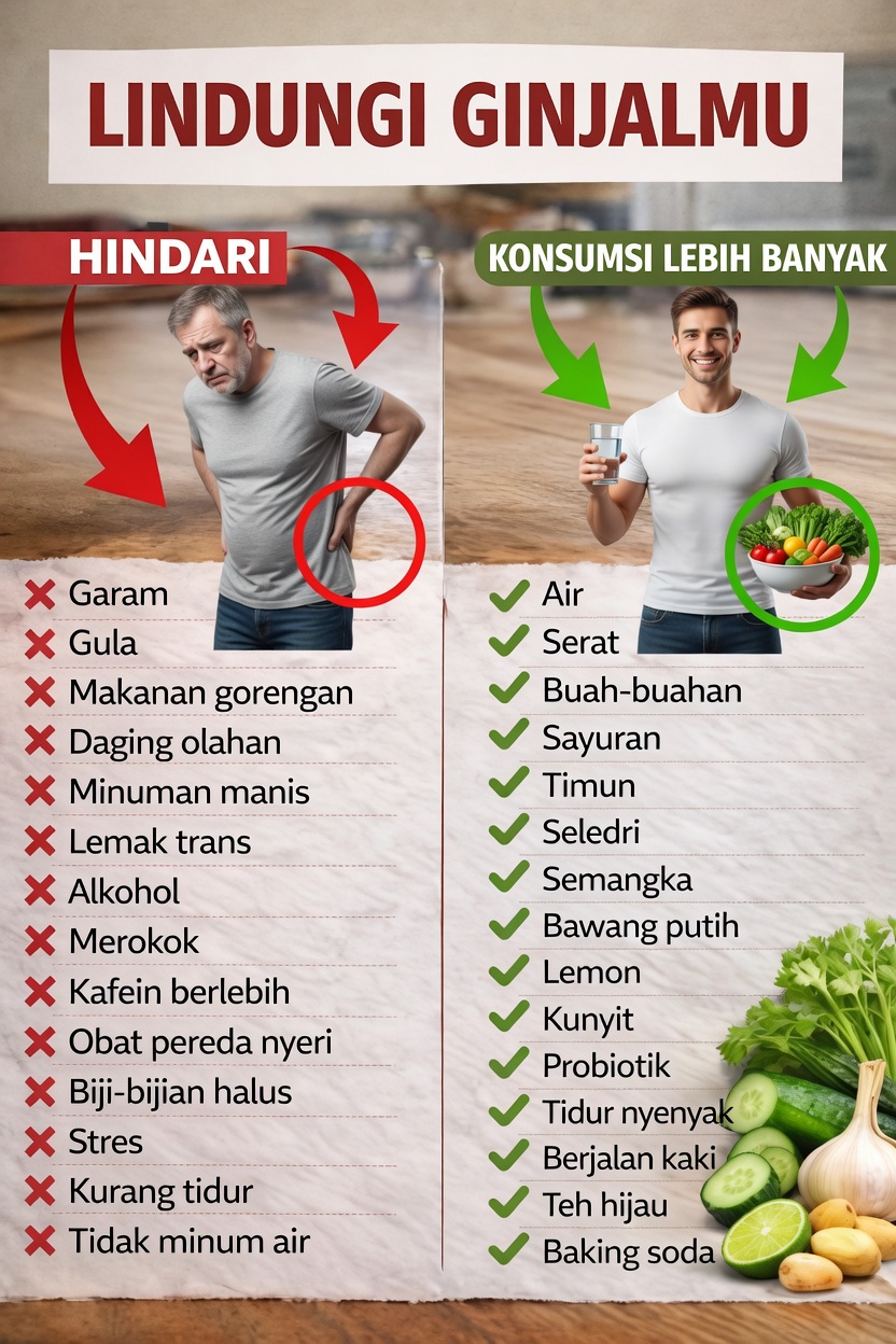 Temukan Cara Melindungi Ginjal Anda Secara Alami dengan Kebiasaan Harian Penting dan Pilihan Makanan Cerdas Ini