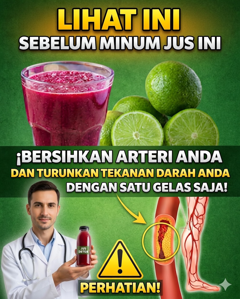 🍋 Segelas jus alami ini dapat mendukung sirkulasi dan kesehatan jantung