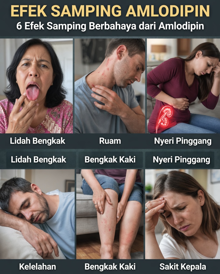 Apa 6 Efek Samping Umum Amlodipine dan Apa yang Dapat Anda Lakukan untuk Mengatasinya?