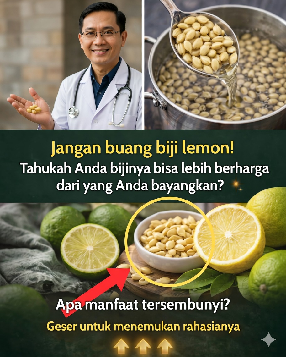🍋 Biji lemon: rahasia alami yang banyak dibuang tanpa mengetahui manfaatnya bagi kesehatan