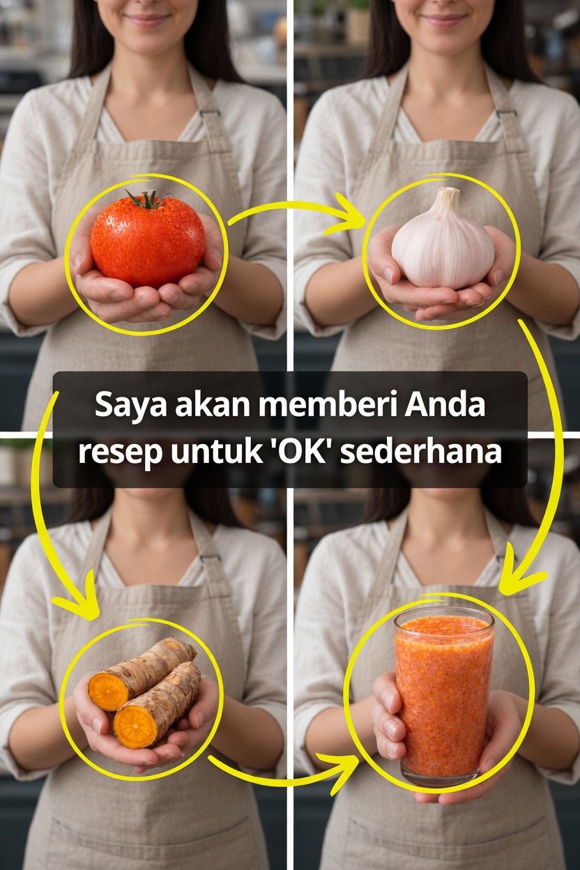 Resep Minuman Sederhana dari Tomat, Bawang Putih, dan Kunyit untuk Kesehatan Pria di Atas 40