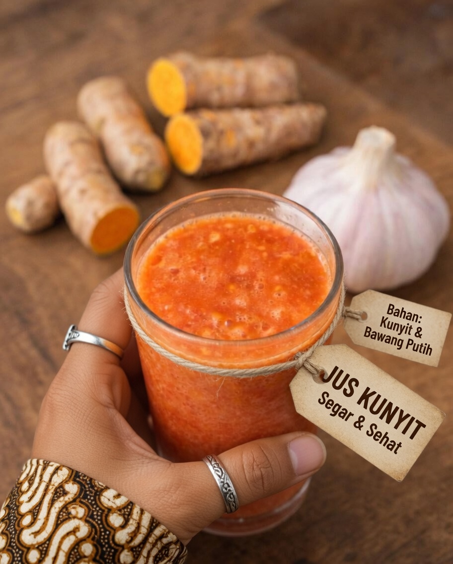 Resep Minuman Sederhana dari Tomat, Bawang Putih, dan Kunyit untuk Kesehatan Pria di Atas 40