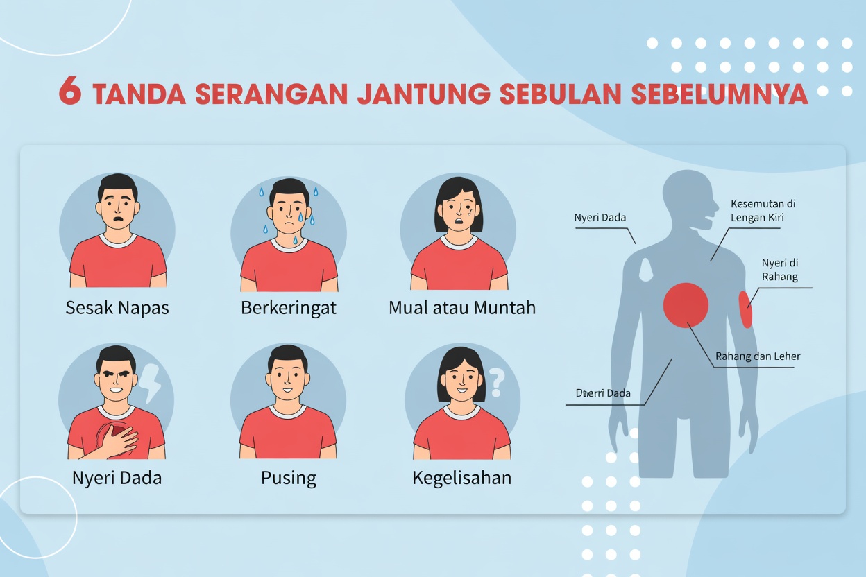 Apa Saja 9 Tanda yang Mungkin Ditunjukkan Tubuh Anda Satu Bulan Sebelum Serangan Jantung?
