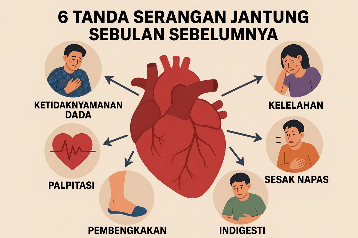 Apa Saja 9 Tanda yang Mungkin Ditunjukkan Tubuh Anda Satu Bulan Sebelum Serangan Jantung?