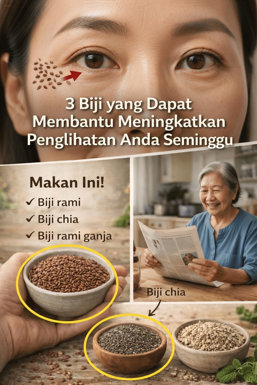 3 Biji Kaya Nutrisi: Biji Rami, Biji Chia, dan Biji Hemp yang Dapat Mendukung Kesehatan Mata Anda Secara Alami