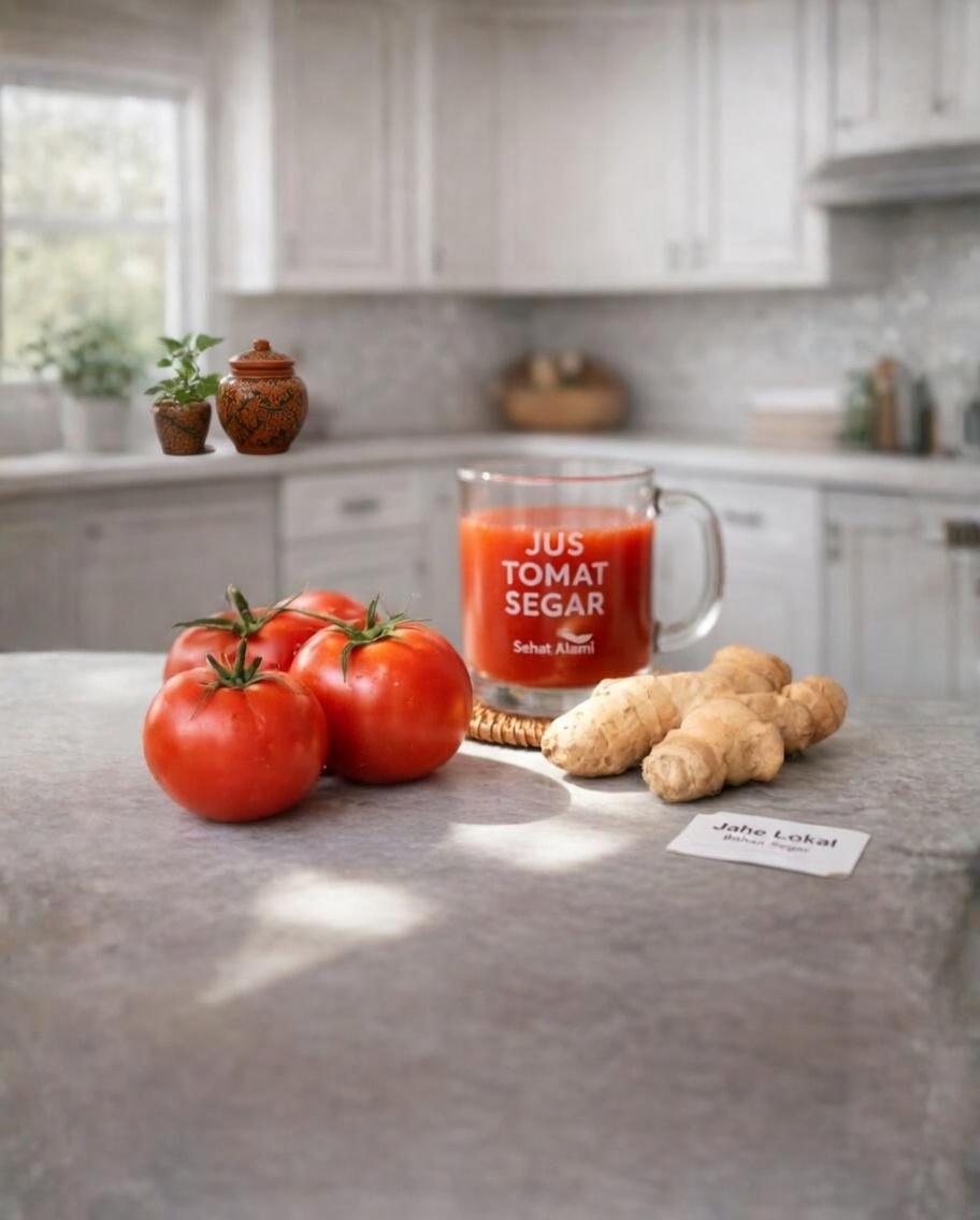 Jus Tomat dan Jahe: Kebiasaan Harian Sederhana untuk Kesehatan yang Lebih Baik
