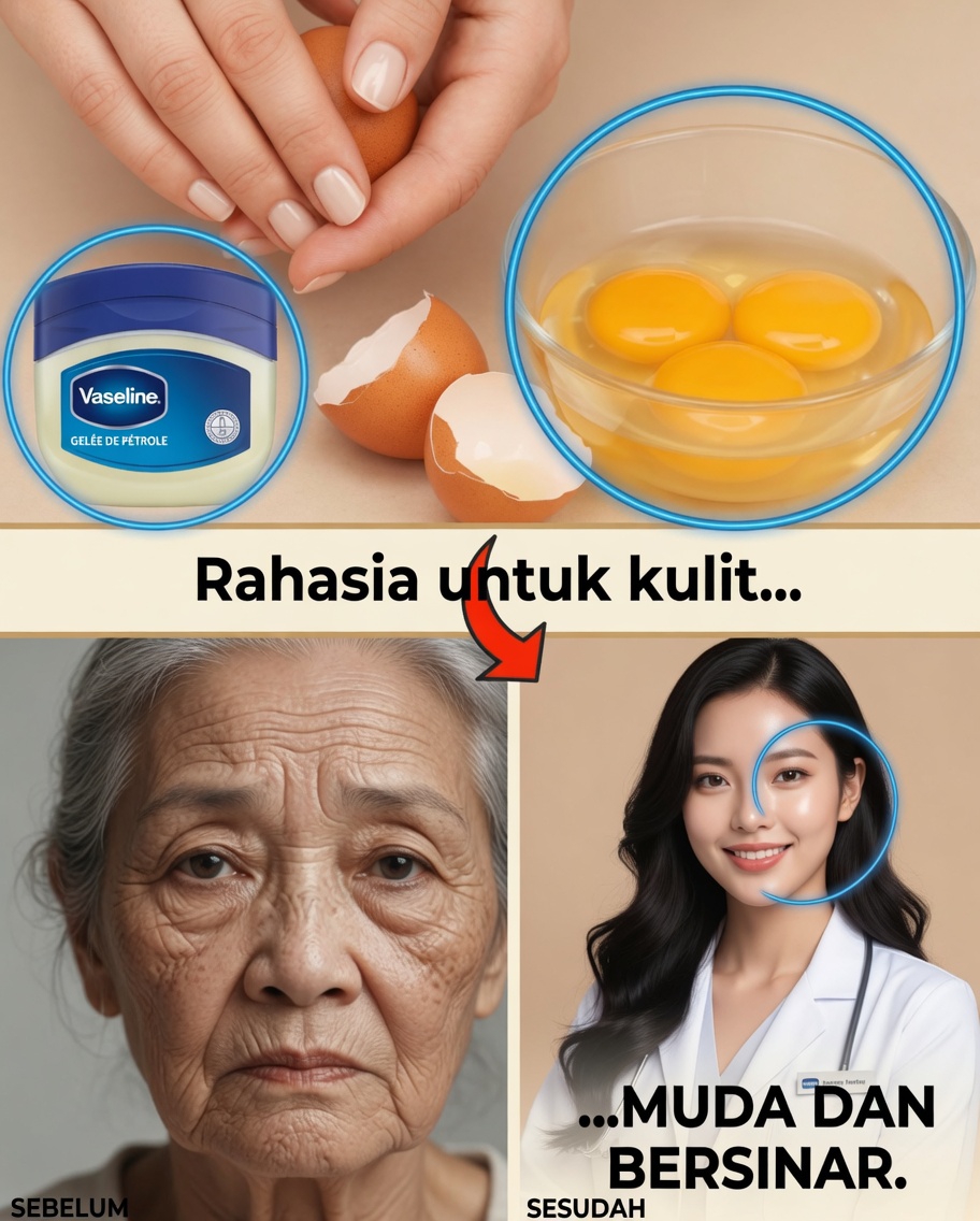 Kulit lebih kencang dan kenyal setelah usia 60 tahun: masker malam sederhana dari kuning telur dan vaseline yang mengembalikan kesegaran wajah