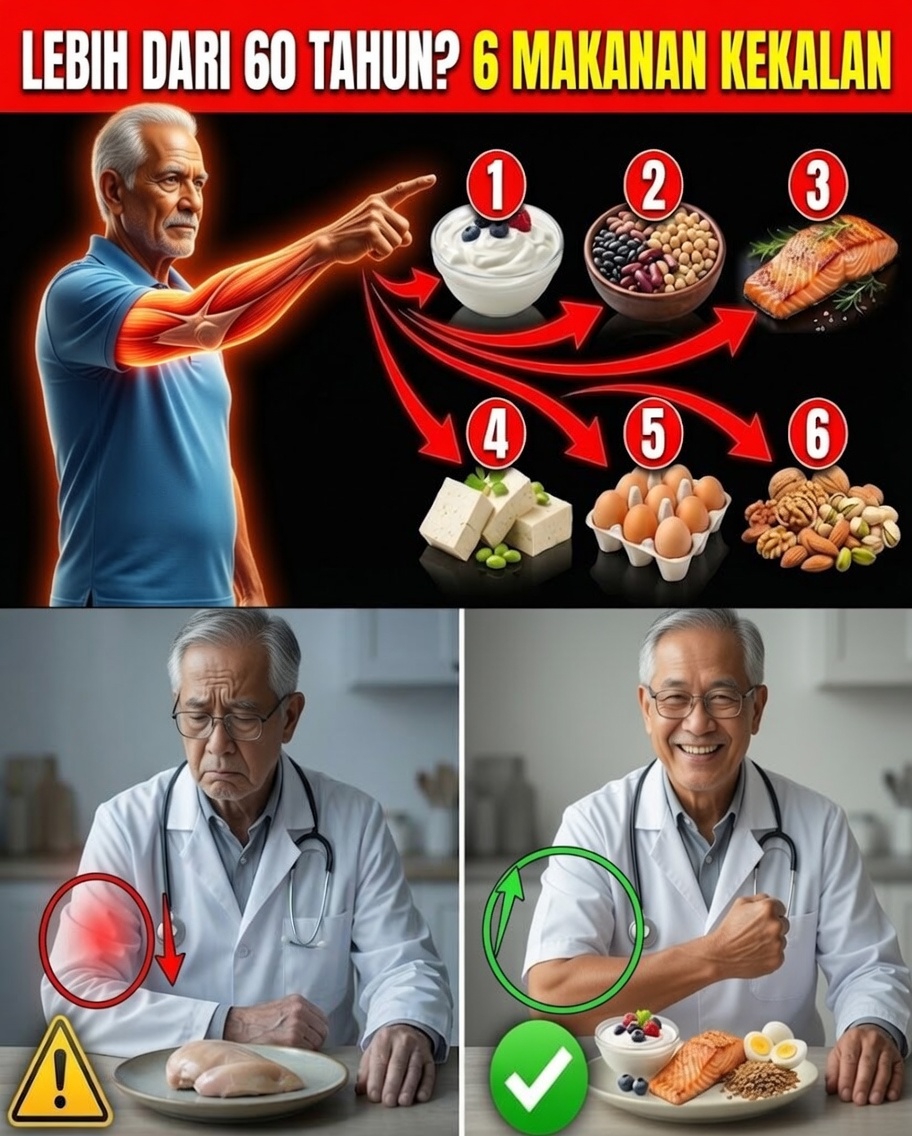 Lansia: Makan 5 makanan ini sebelum tidur untuk melindungi otot Anda