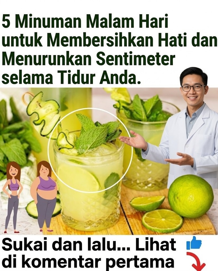 Minuman Malam untuk Mendetoksifikasi Hati dan Mendukung Penurunan Berat Badan