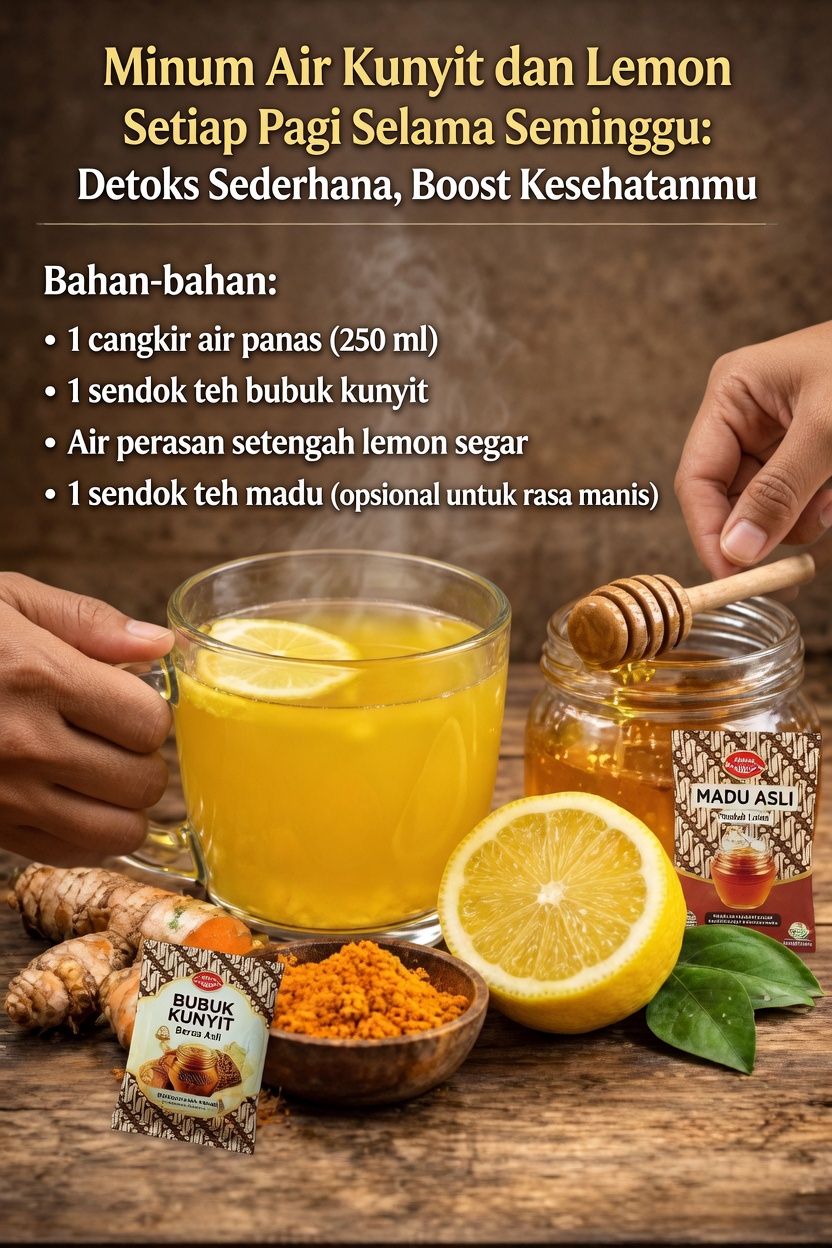 Minuman Chia Kunyit Lemon Madu di Pagi Hari: Cara Sederhana untuk Memulai Hari Anda dengan Bahan-Bahan Alami
